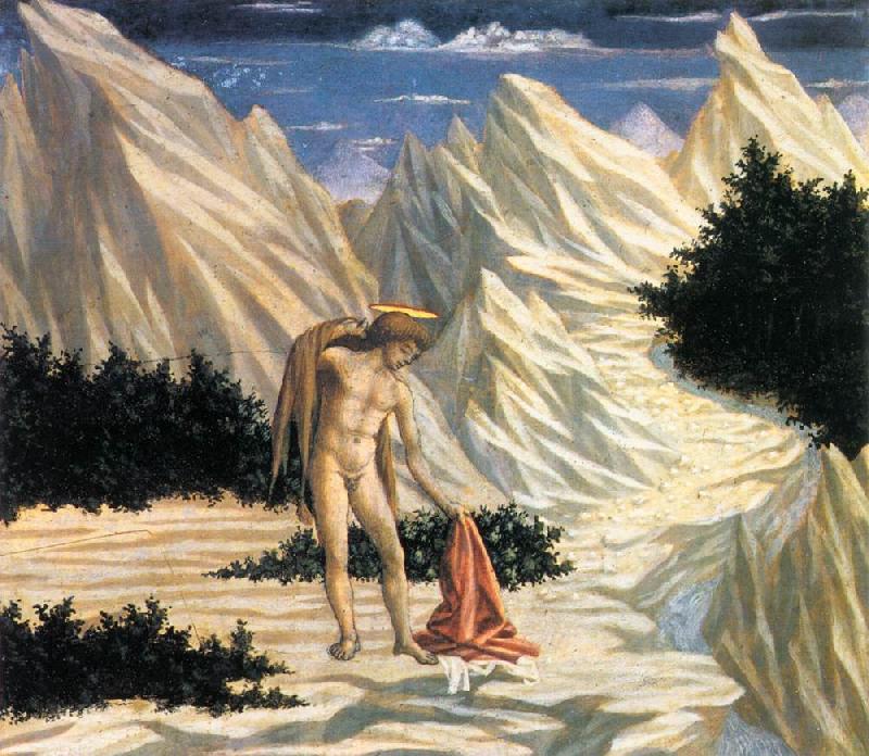 DOMENICO VENEZIANO St John in the Wilderness (predella 2) cfd oil painting image
